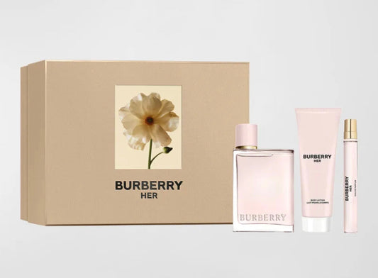 Burberry Her 3-Piece Set 3.4oz Women EDP Spray