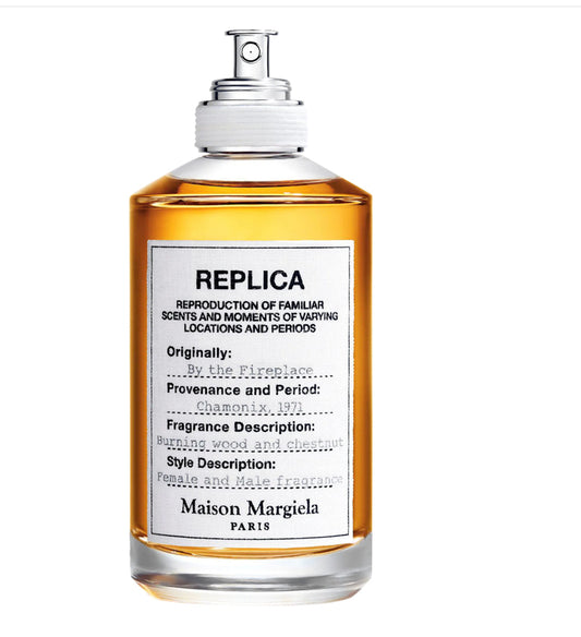 Maison margiela Replica by the fireplace