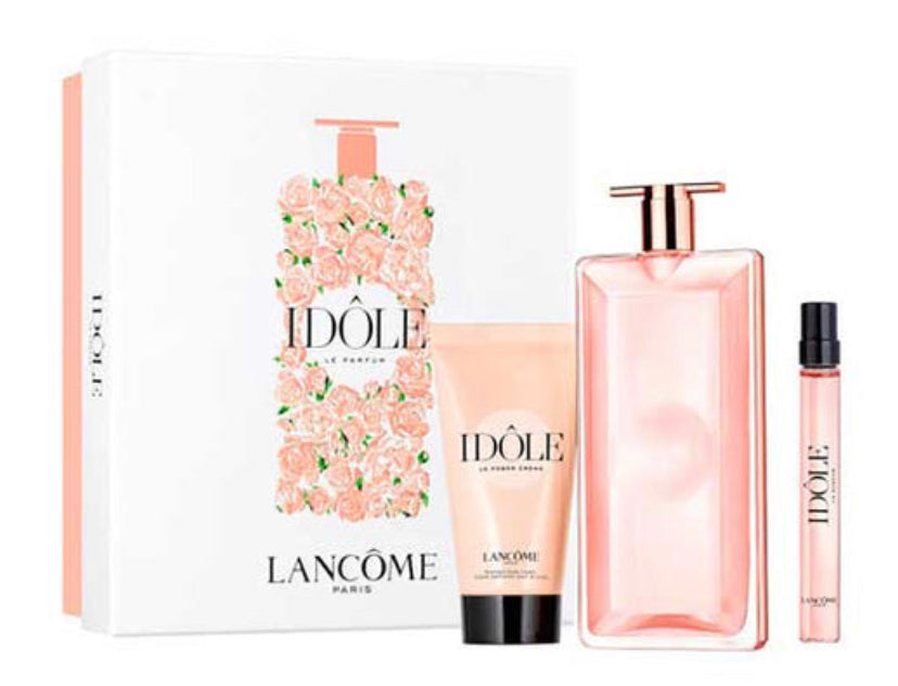 Idole Le Parfum Set 3.4oz EDP & 1.7oz BL & .33oz Mini
