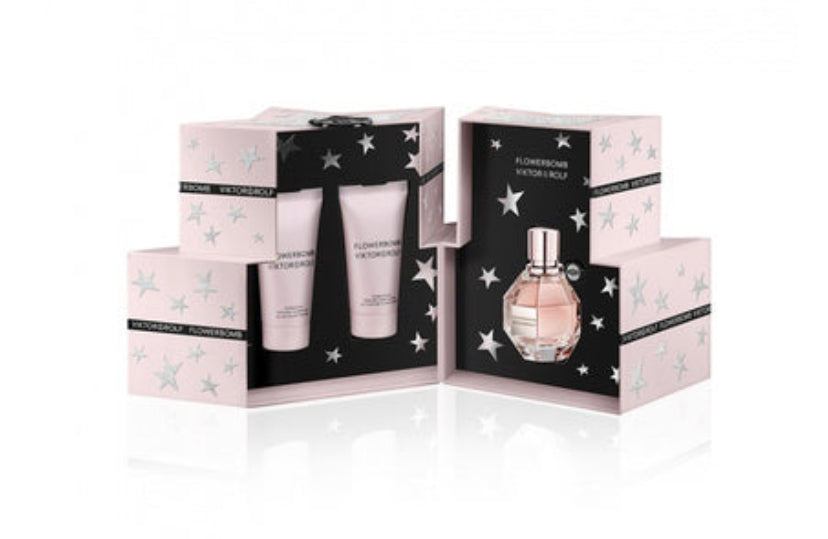 Flowerbomb Gift Set 1.7oz EDP & 1.7oz BL & 1.7oz SG